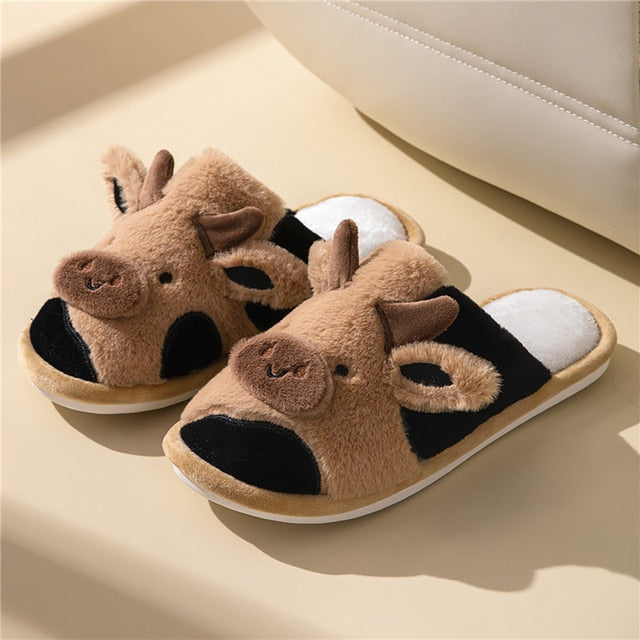 Phoebeline - Pantoufles en peluche luxueuses et douillettes pour dames