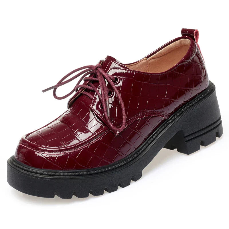 Léa | Chaussures Basses en Cuir Végétalien avec Plateforme et Confort Optimal pour Femmes