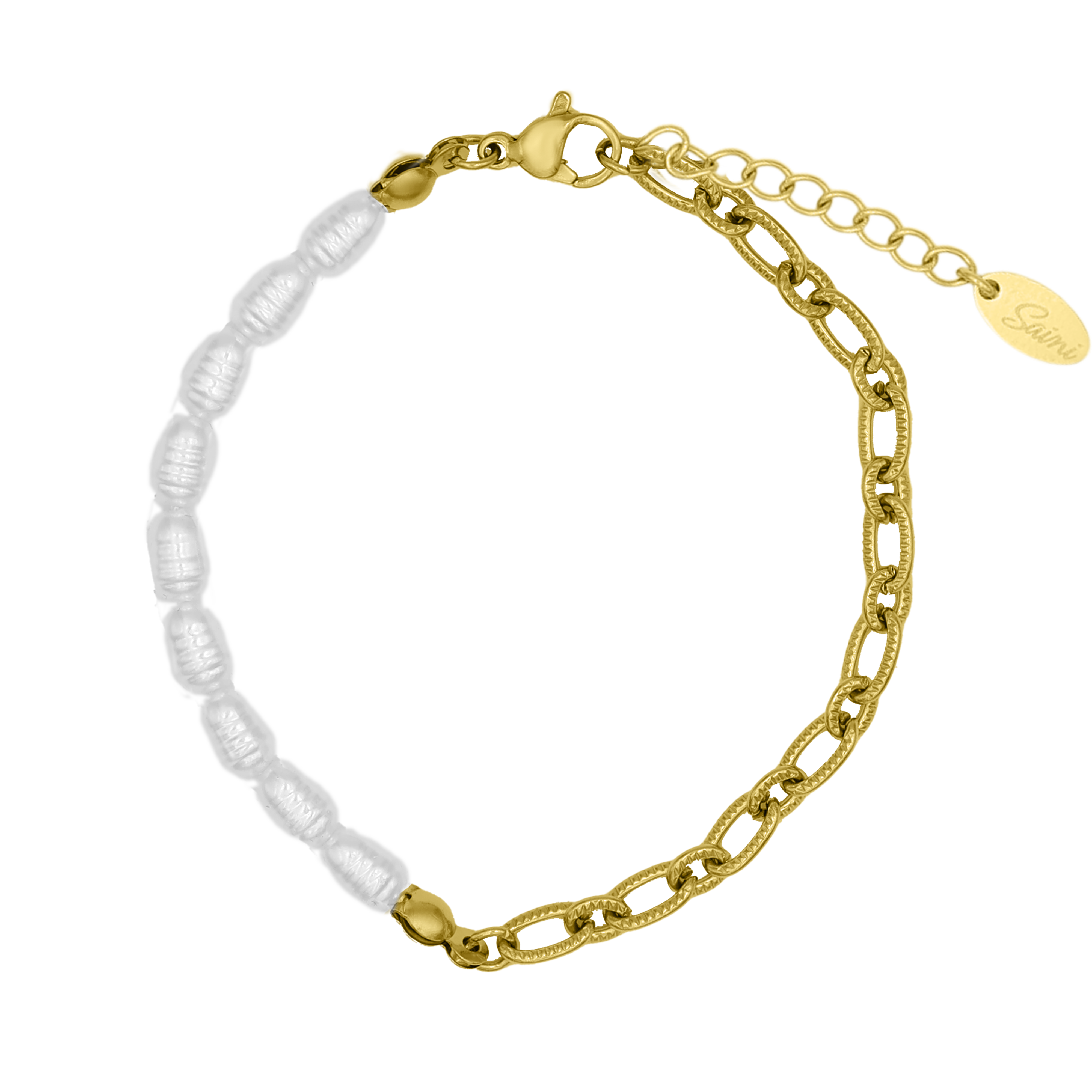 Céleste | Bracelet en Perles avec Finition Plaqué Or et Résistance à l'Eau pour Femmes