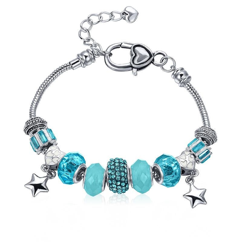 Bracelet Charms orné de cristaux de Bohême - Livraison offerte