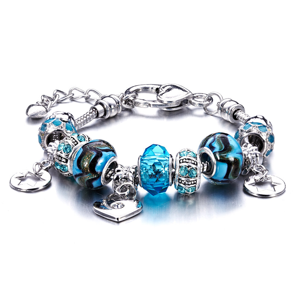 Bracelet Charms orné de cristaux de Bohême - Livraison offerte