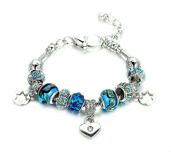 Bracelet Charms orné de cristaux de Bohême - Livraison offerte