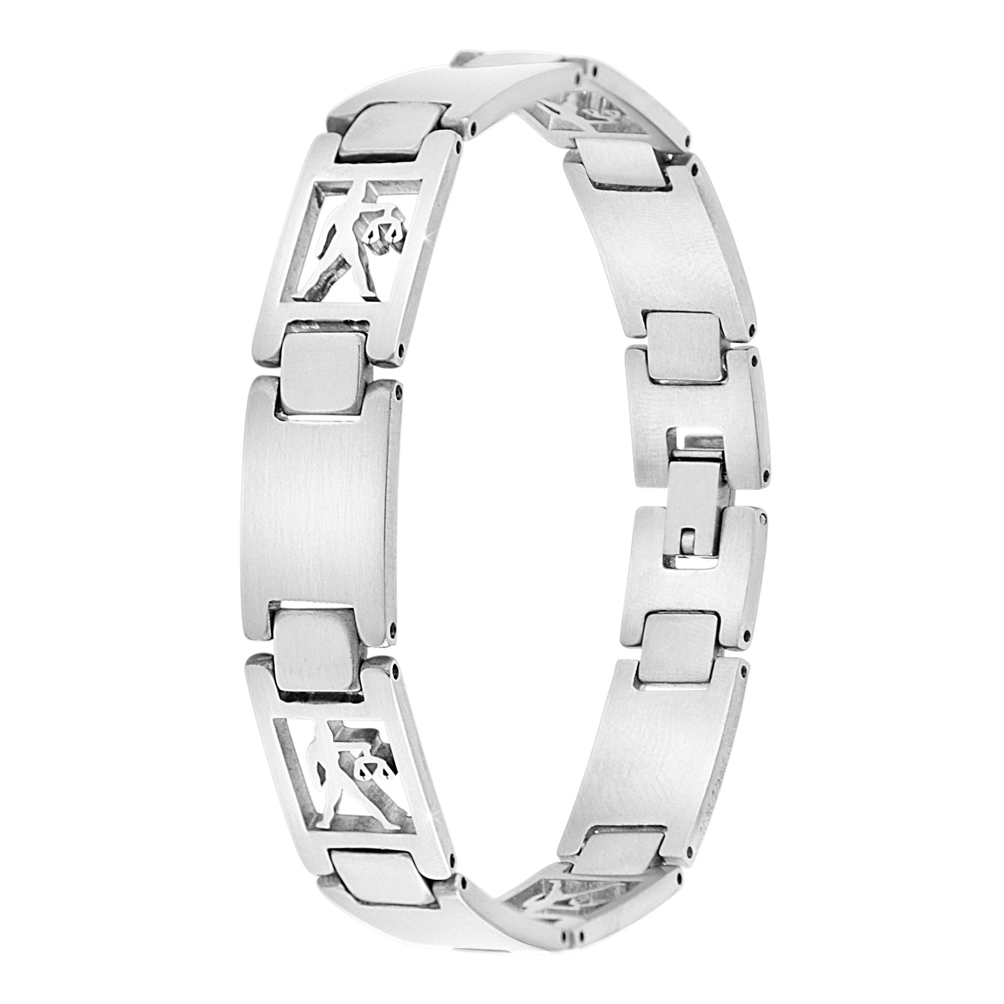 Bracelet homme Signe du Zodiaque en acier inoxydable - Livraison Offerte