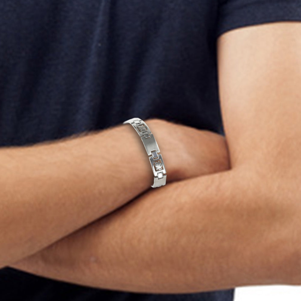 Bracelet homme Signe du Zodiaque en acier inoxydable - Livraison Offerte