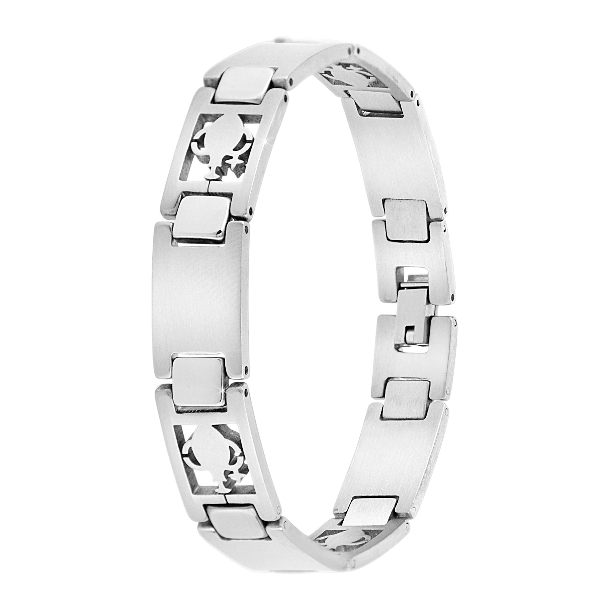 Bracelet homme Signe du Zodiaque en acier inoxydable - Livraison Offerte