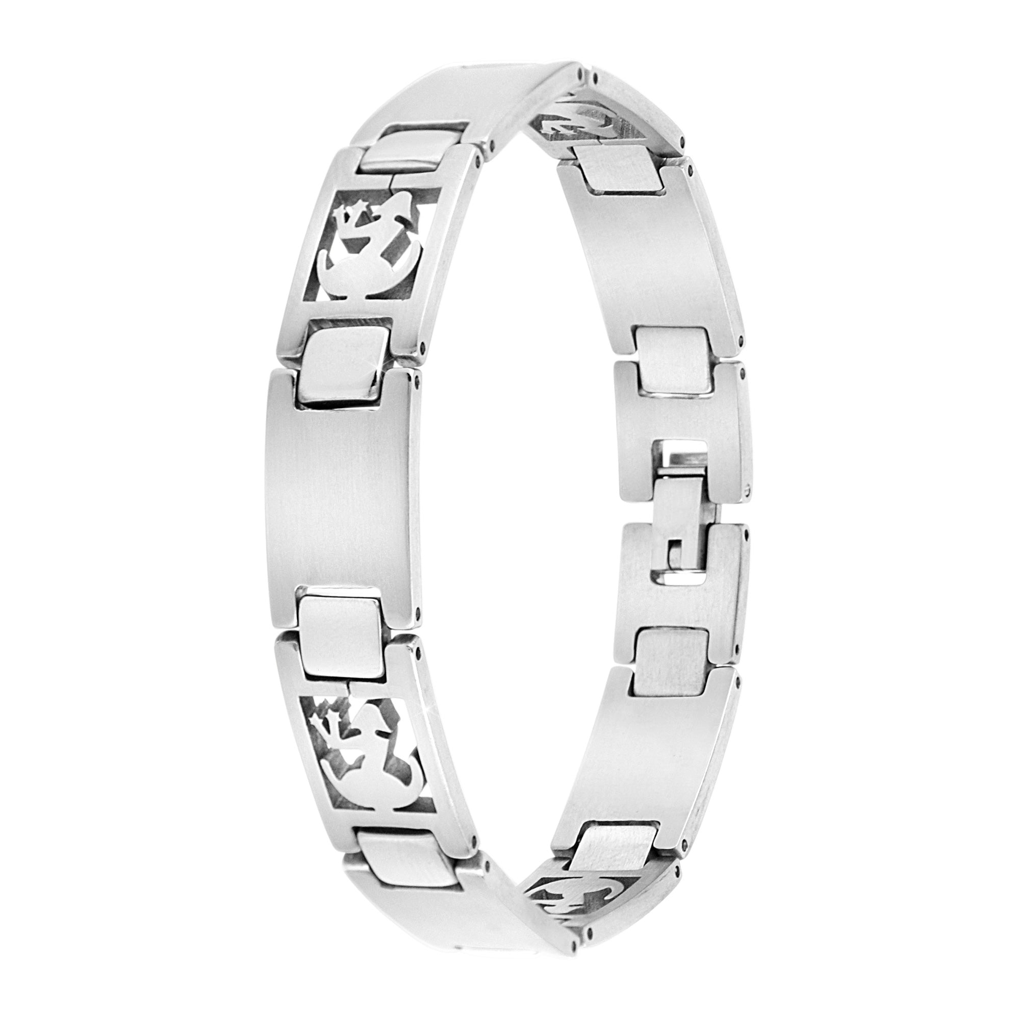 Bracelet homme Signe du Zodiaque en acier inoxydable - Livraison Offerte