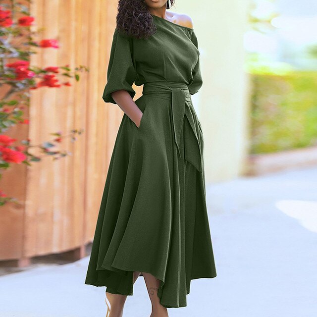 Capucine | Robe chic manches mi-longues