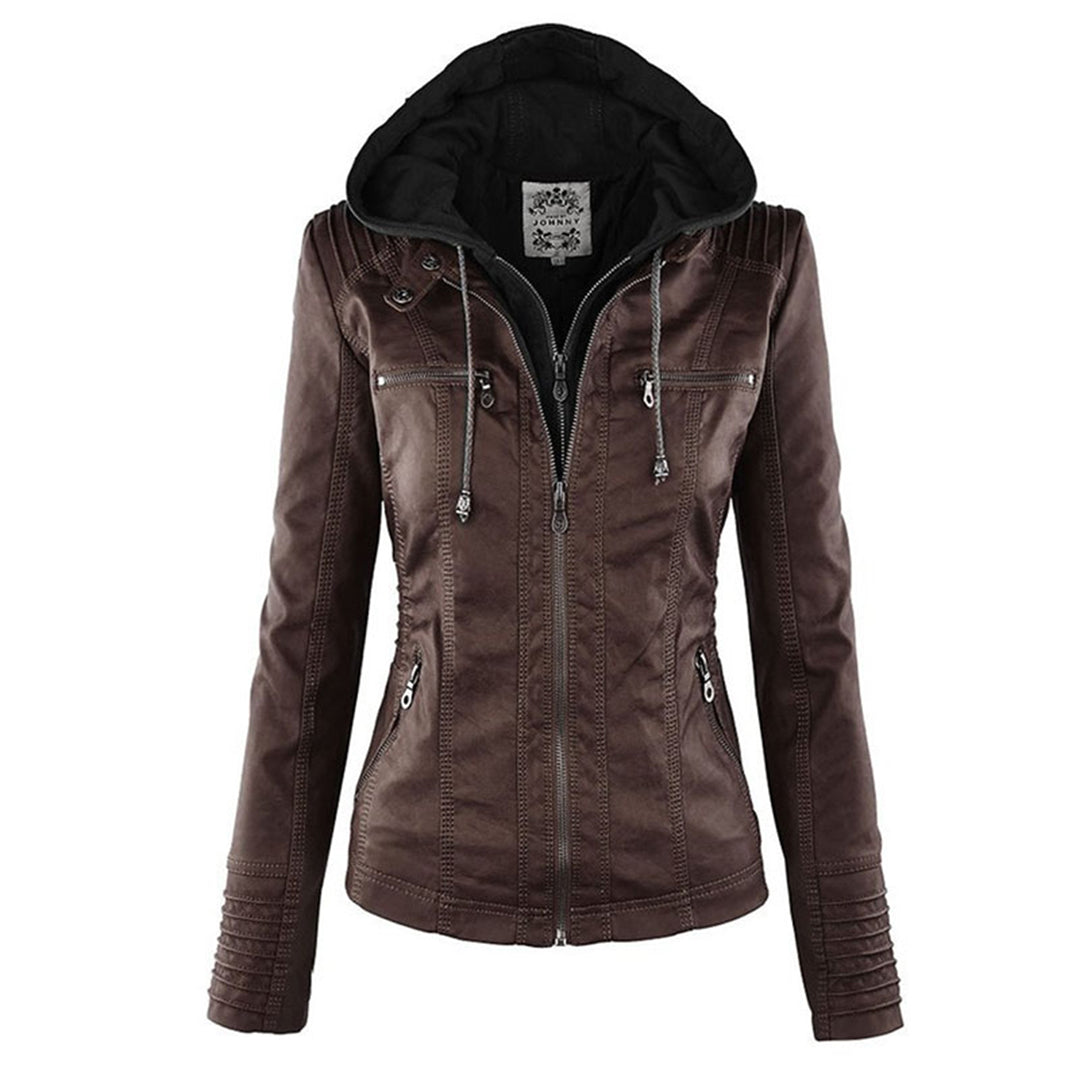 Livia | Veste en Cuir avec Doublure Thermique et Élégance pour Femmes