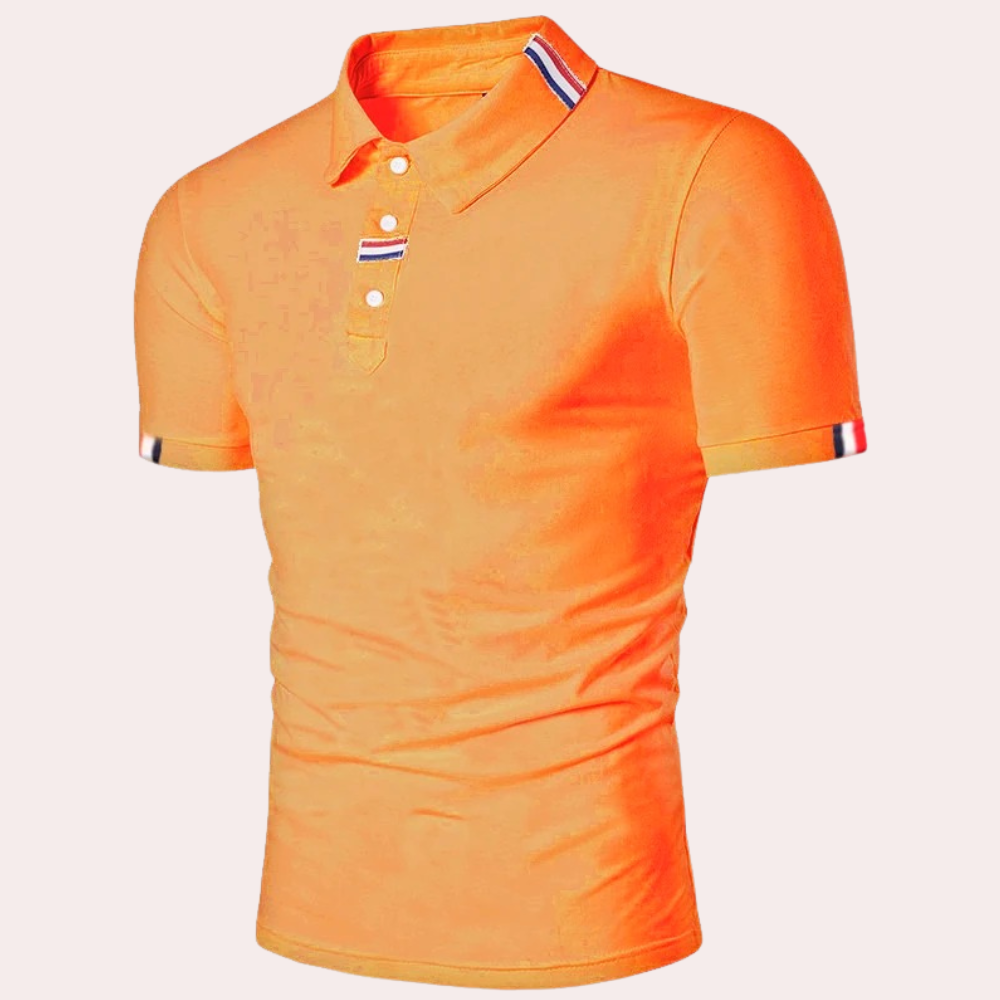 Chemise confortable orange pour hommes