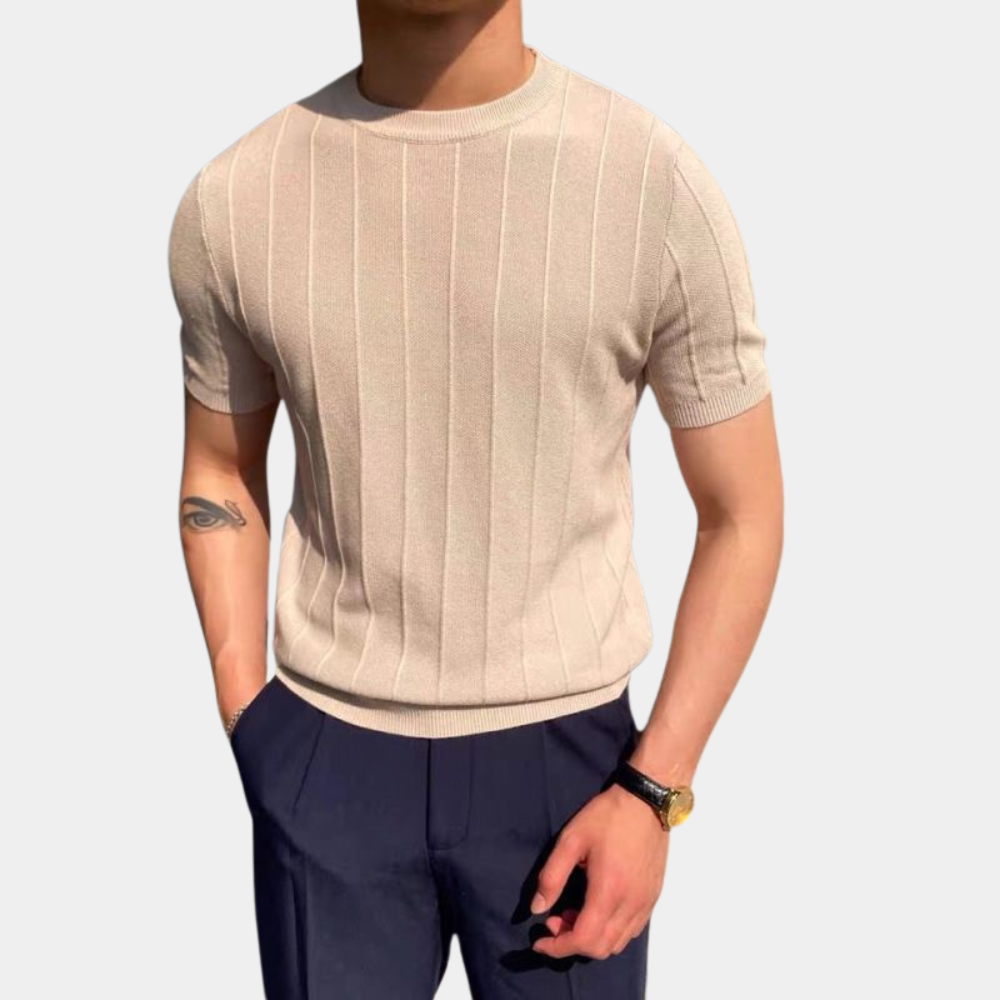 Bellevo | T-shirt tricoté simple pour homme