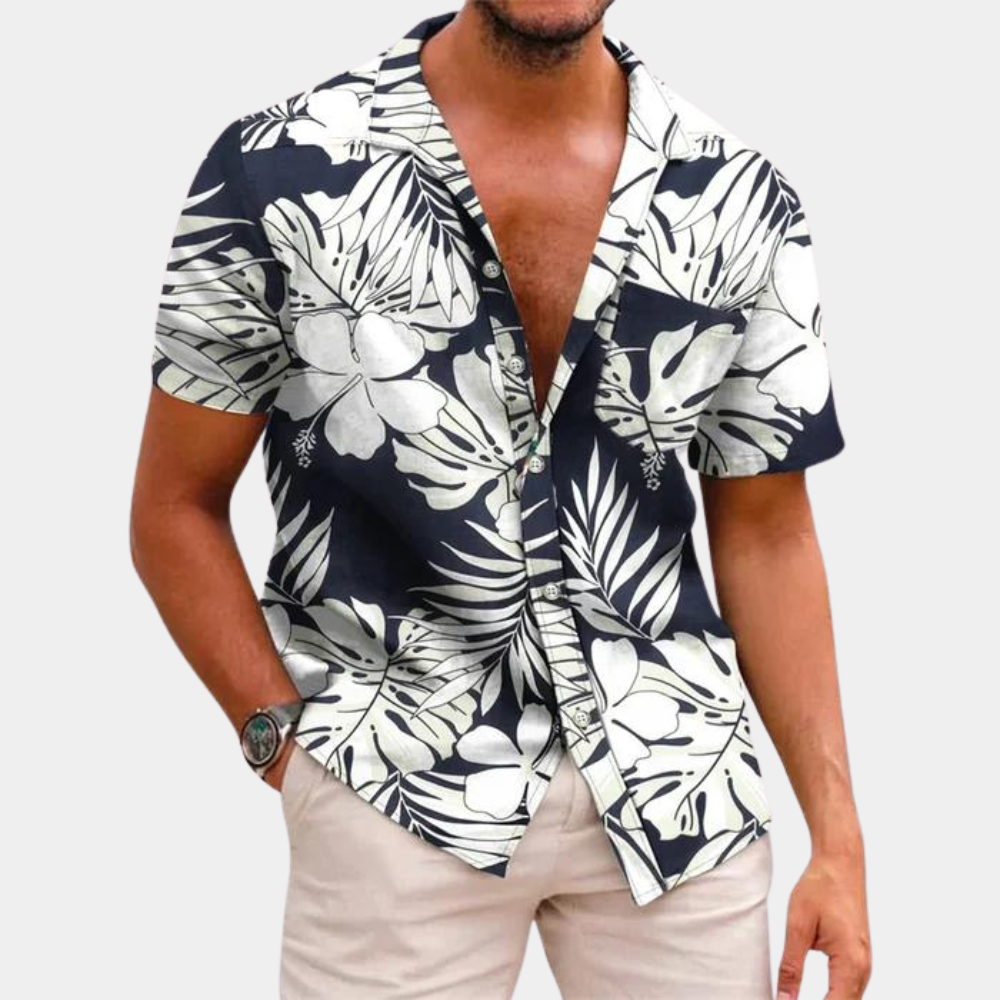 Bellevo | Chemise à fleurs pour hommes