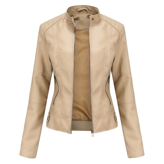 Sienna | Veste en cuir avec style élégant et durable pour femmes