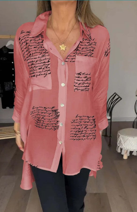 Chemise imprimée de style banlieusard