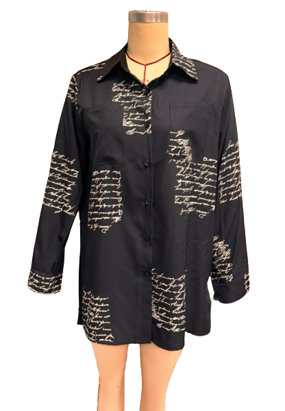 Chemise imprimée de style banlieusard