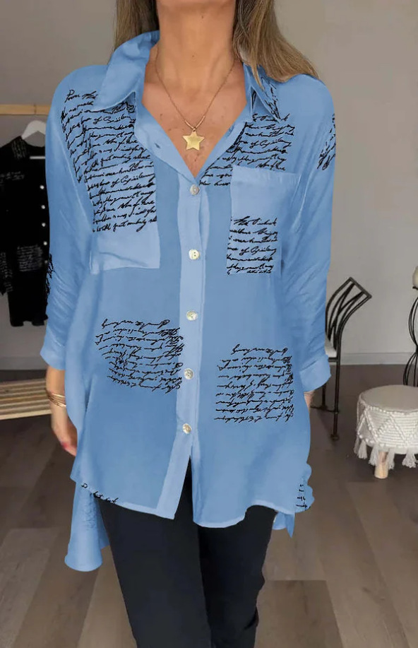 Chemise imprimée de style banlieusard