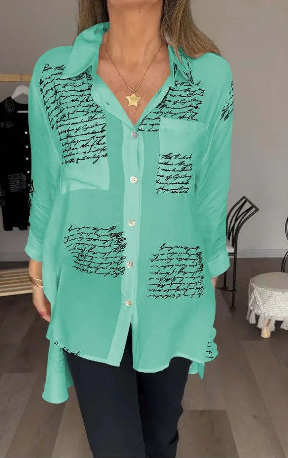 Chemise imprimée de style banlieusard