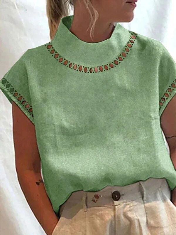 Clara | Blouse Vintage avec Tissu Aéré et Coupe Décontractée pour Femmes