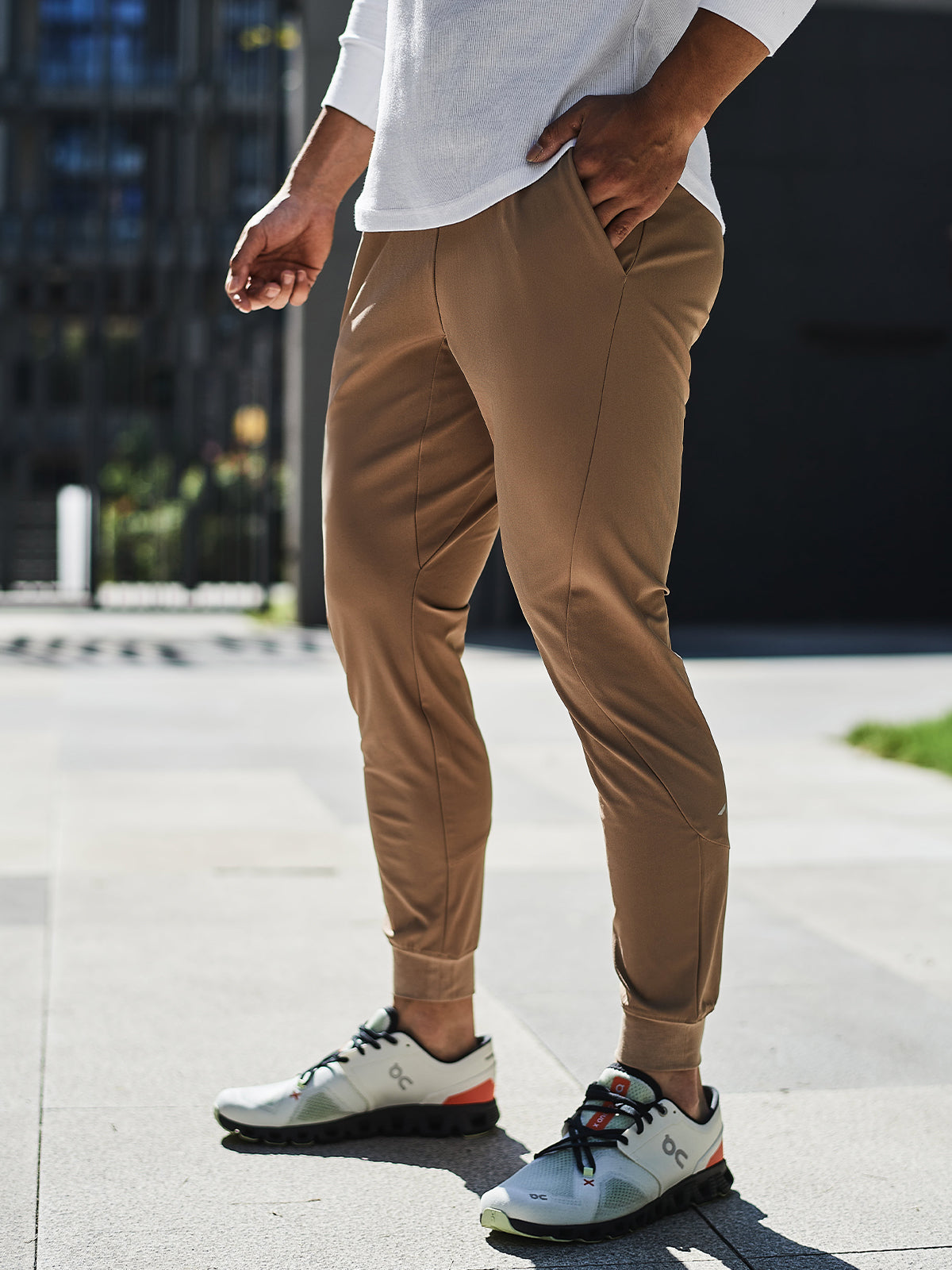 Aiden | Pantalon de Jogging avec Tissu Extensible et Poignets Élastiques pour Hommes