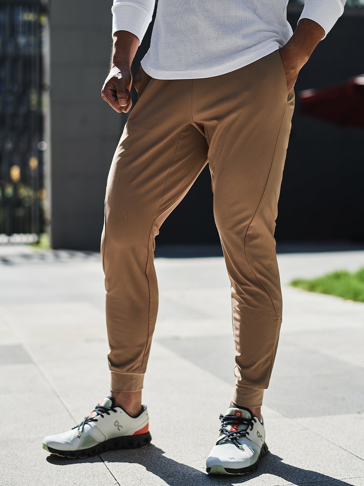 Aiden | Pantalon de Jogging avec Tissu Extensible et Poignets Élastiques pour Hommes