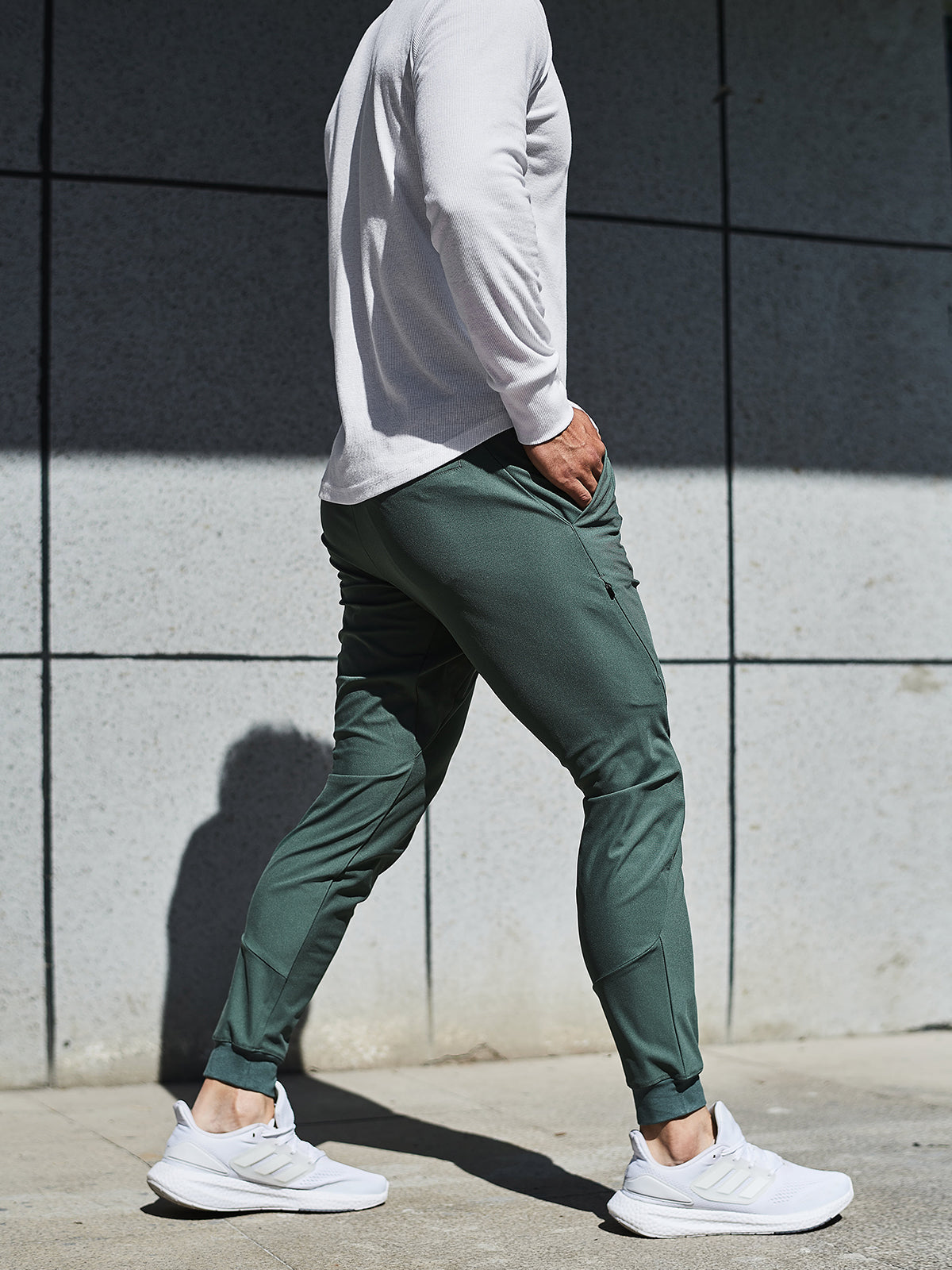 Aiden | Pantalon de Jogging avec Tissu Extensible et Poignets Élastiques pour Hommes