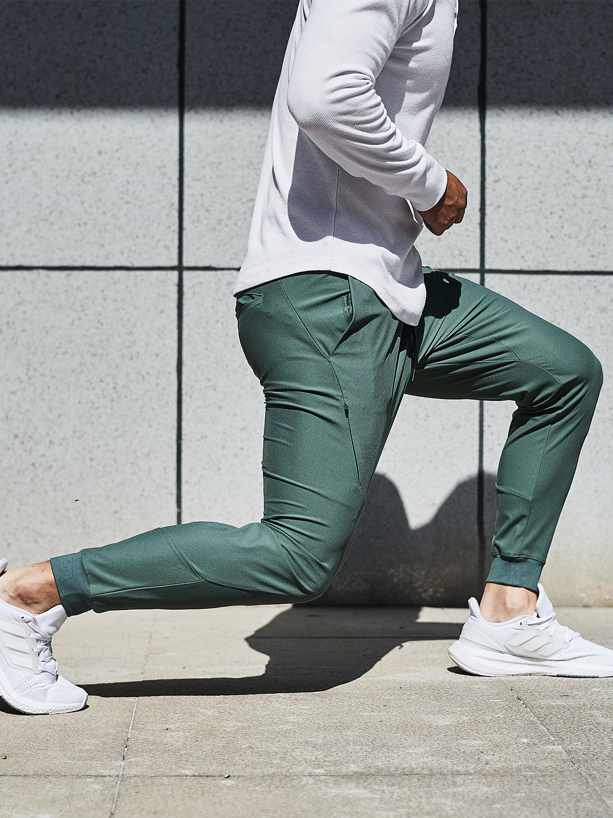 Aiden | Pantalon de Jogging avec Tissu Extensible et Poignets Élastiques pour Hommes