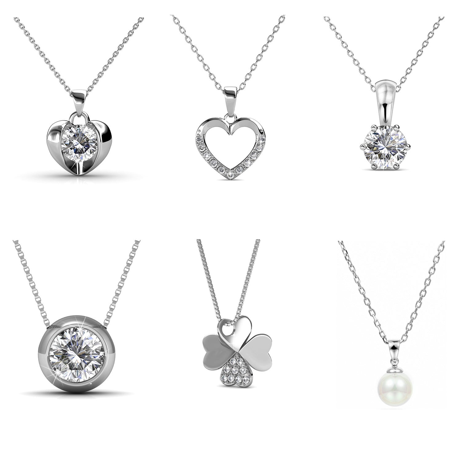 Calendrier de l'avent coffret coeur ruban 14 bijoux ornés de cristaux autrichien haute qualité - Livraison offerte