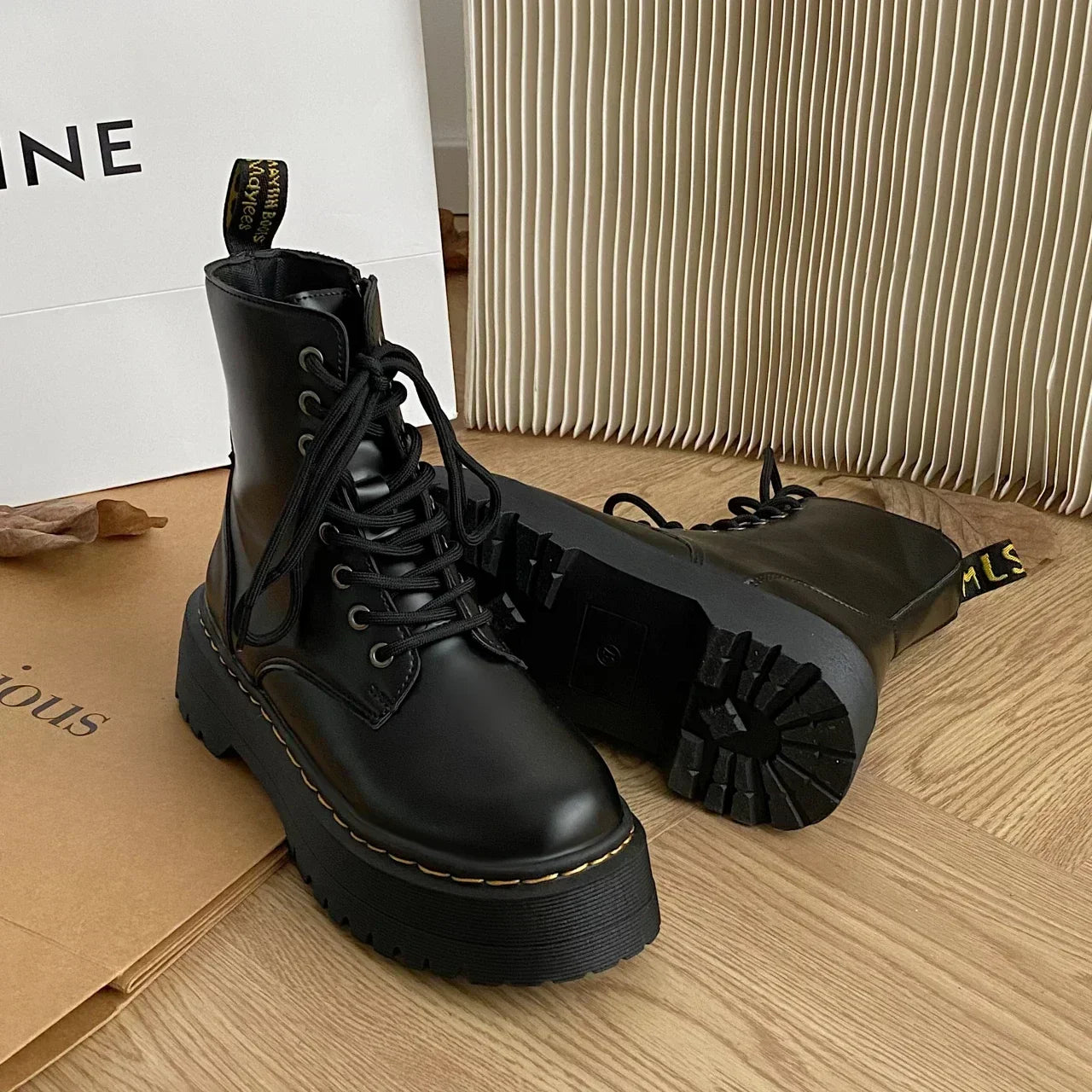 Vivienne | Bottes en Cuir avec Plateforme Élégante pour Femmes