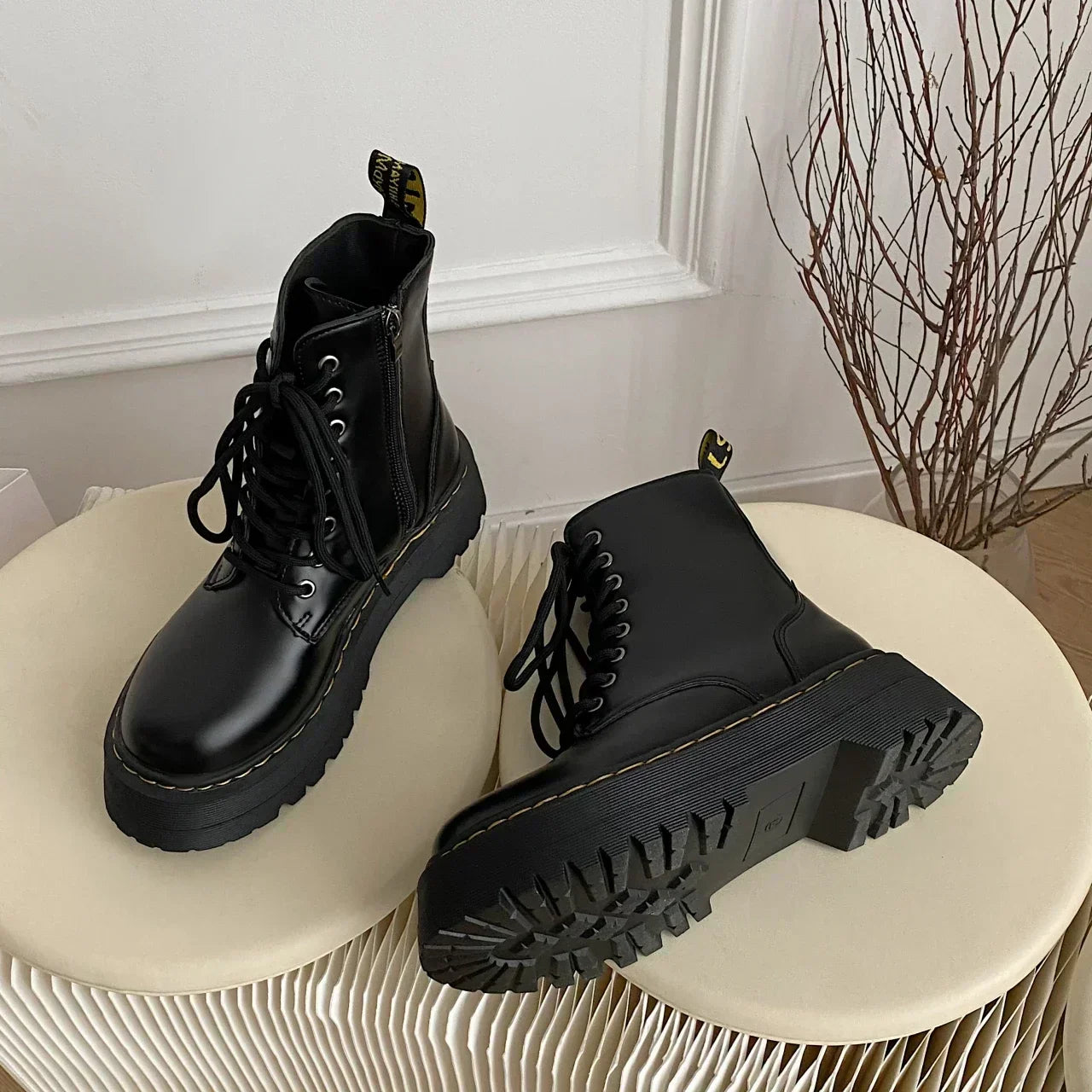 Vivienne | Bottes en Cuir avec Plateforme Élégante pour Femmes