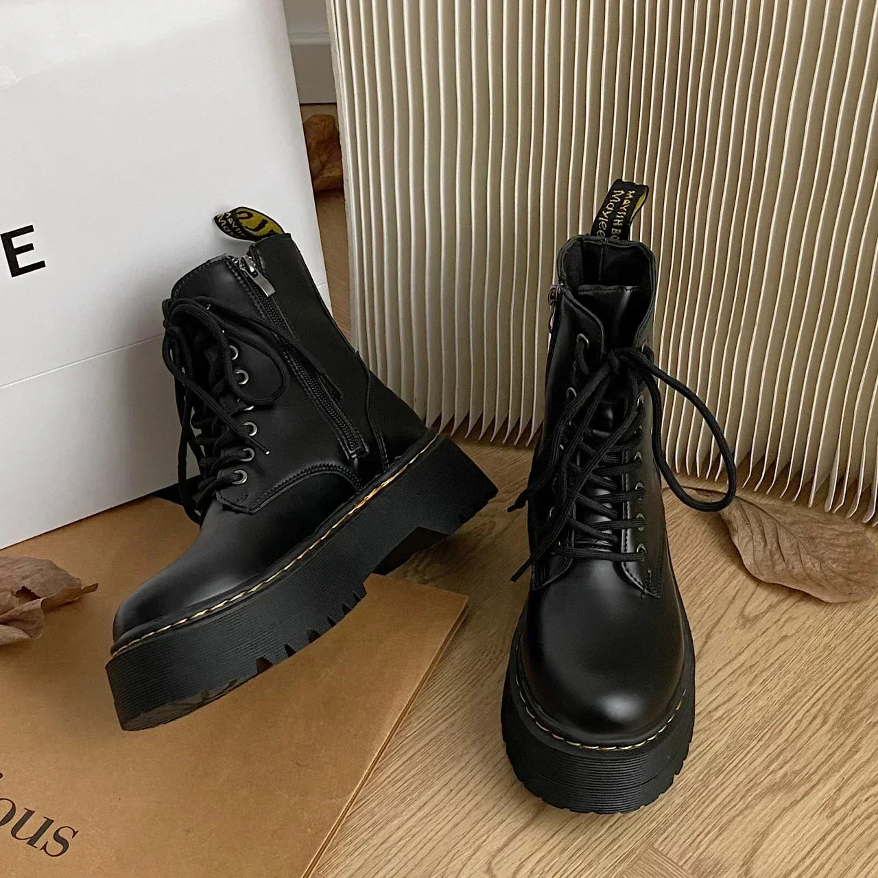 Vivienne | Bottes en Cuir avec Plateforme Élégante pour Femmes