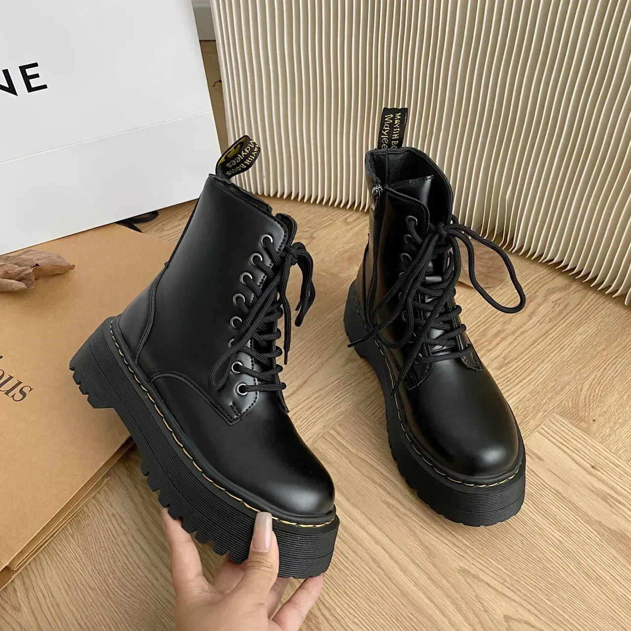 Vivienne | Bottes en Cuir avec Plateforme Élégante pour Femmes