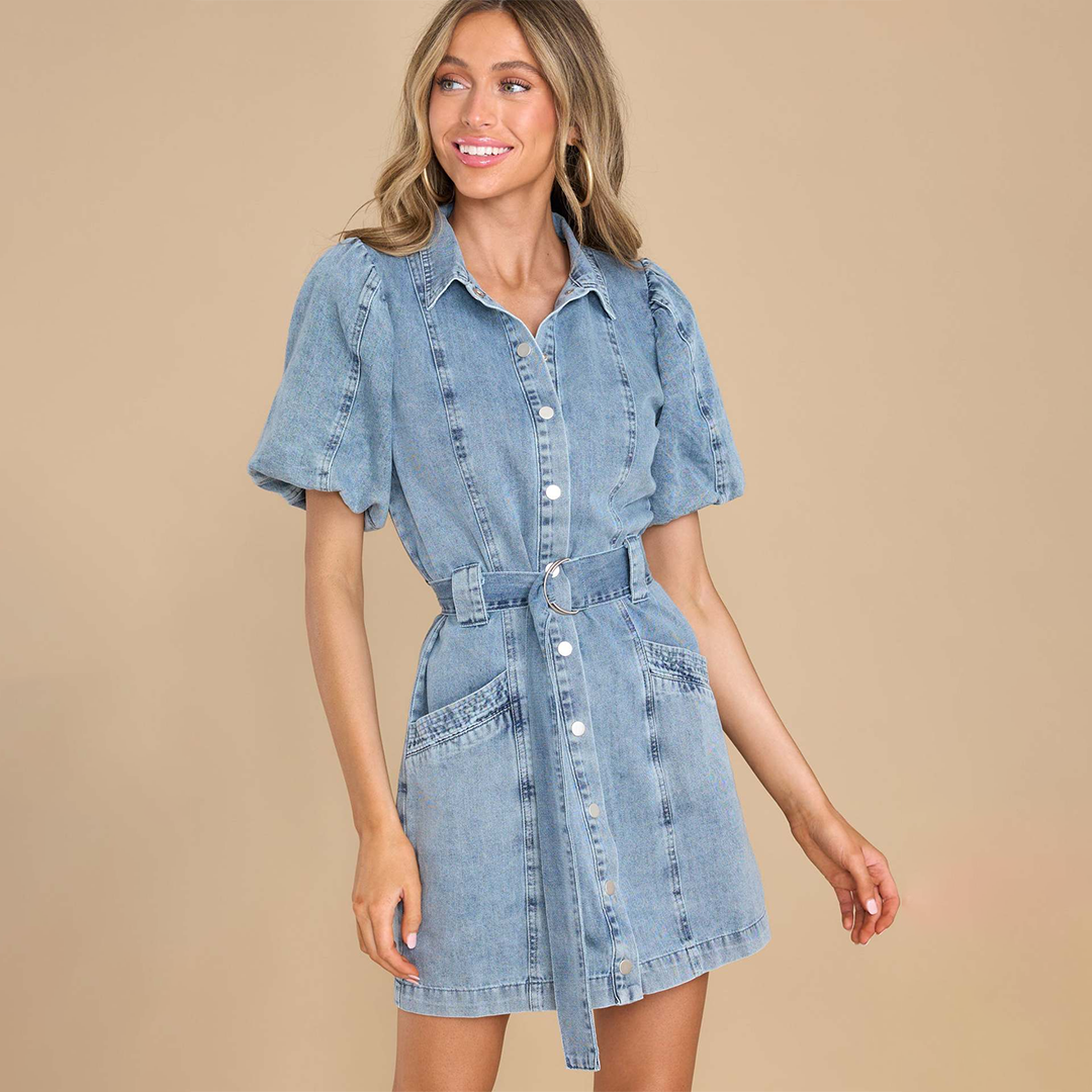 Céleste | Robe en denim avec Confort Optimal et Couleurs Variées pour Femmes