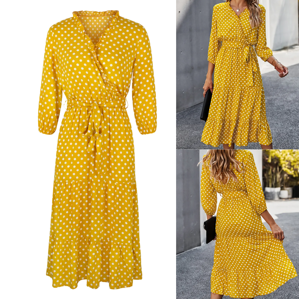 Auréole | Robe de Printemps avec Style Élégant et Couleurs Harmonisées pour Femmes