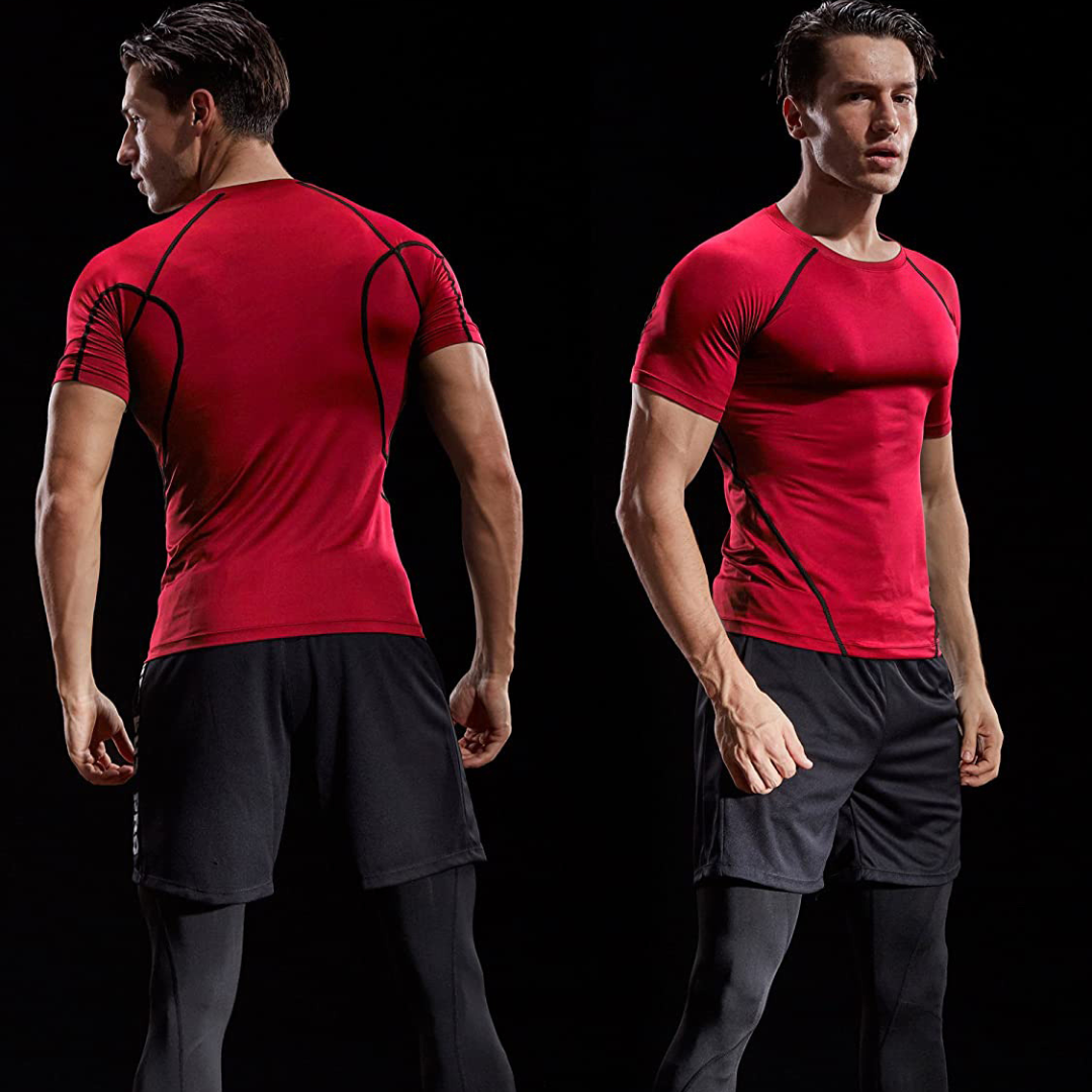 AeroSportif | T-Shirt avec Compression Avancée et Respirabilité Maximale pour Hommes