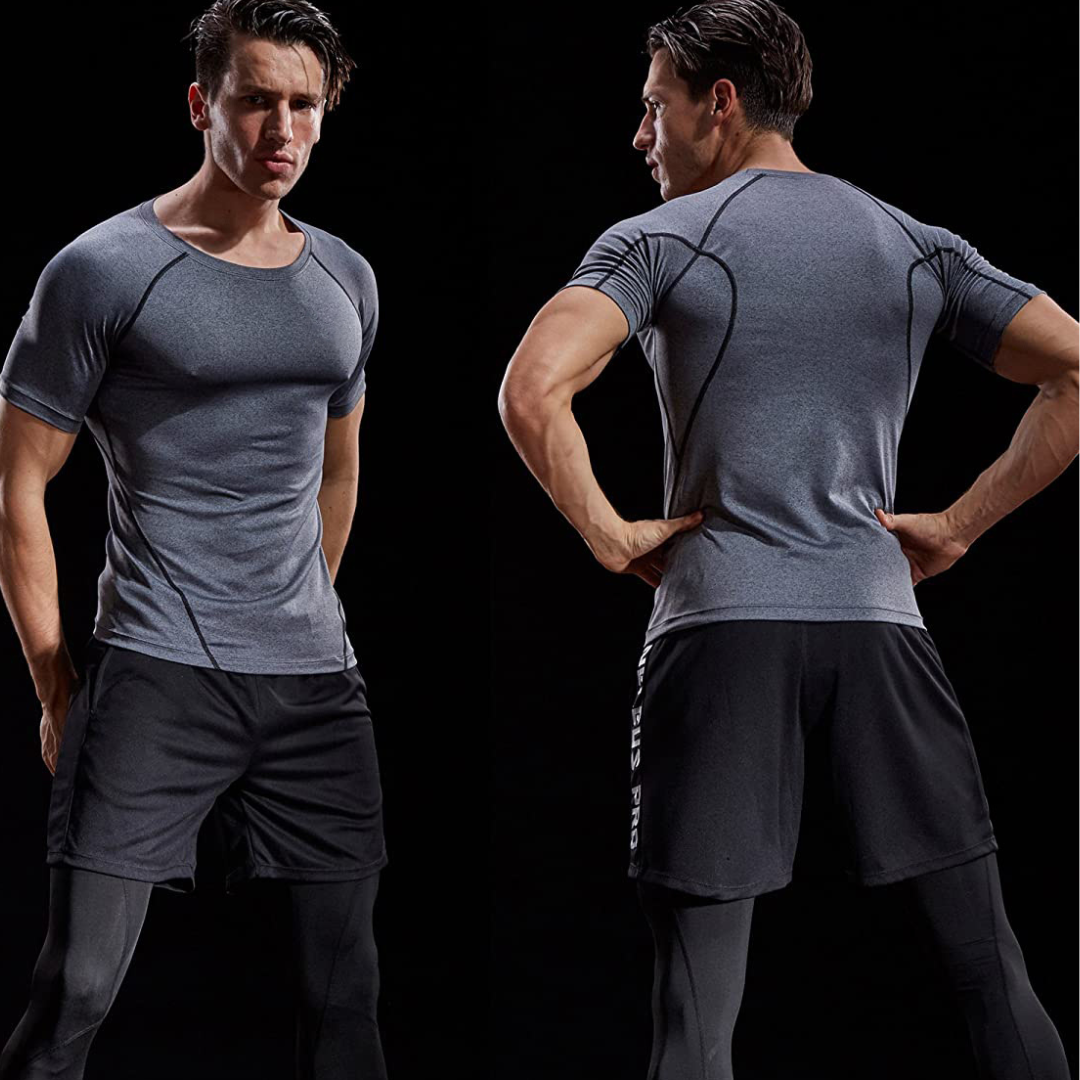 AeroSportif | T-Shirt avec Compression Avancée et Respirabilité Maximale pour Hommes