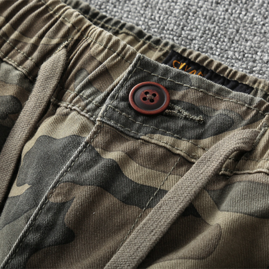 Axel | Pantalon Cargo avec Imprimé Camouflage et Poches Multiples pour Hommes