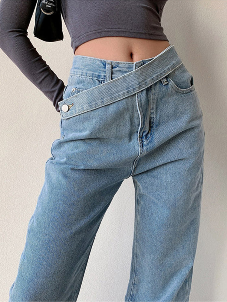 Violetta | Jeans Taille Haute avec Confort Élégant et Design Unique pour Femmes