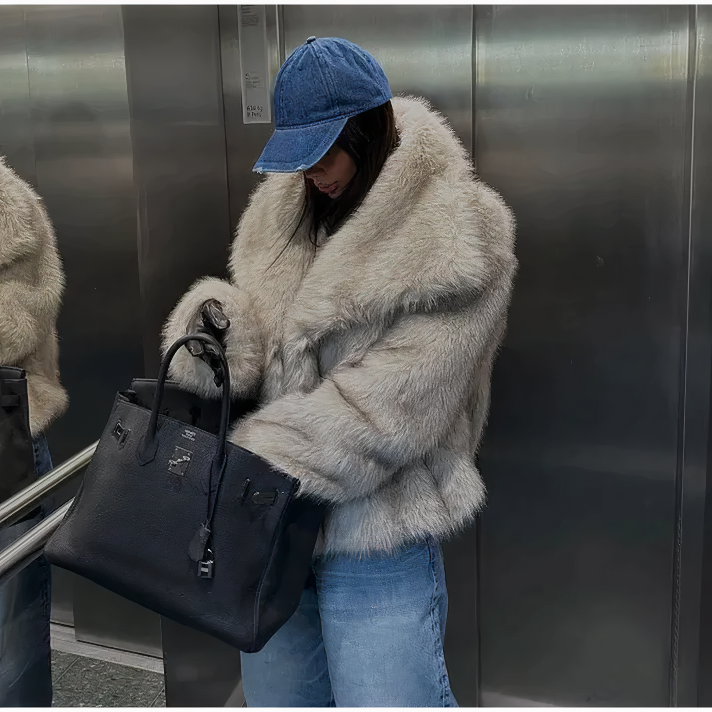 Celestine | Manteau avec Détails en Fausse Fourrure et Confort Soyeux pour Femmes