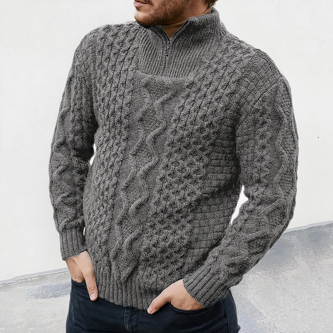 Titan | Pull d'hiver avec Design Robuste et Confort Optimal pour Hommes