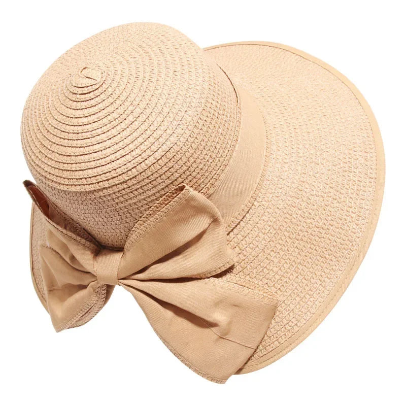 Soleil | Chapeau de Paille Pliable avec Protection UV et Style Élégant pour Été