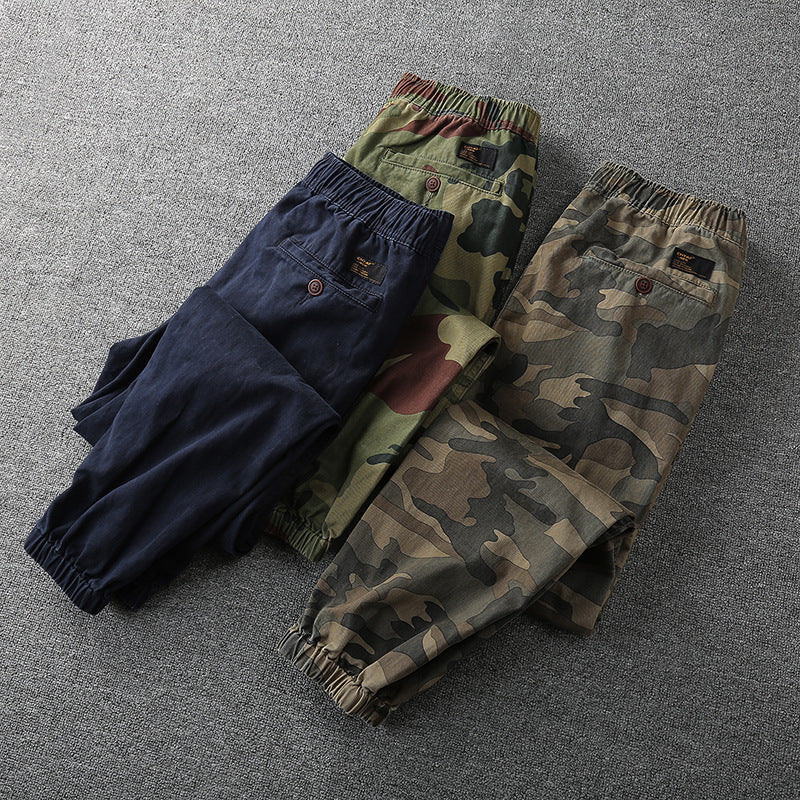 Axel | Pantalon Cargo avec Imprimé Camouflage et Poches Multiples pour Hommes