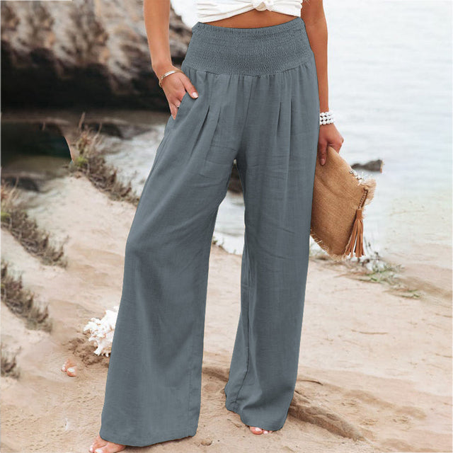 Soleil | Pantalon Large avec Tissu Doux et Confort Optimal pour Femmes