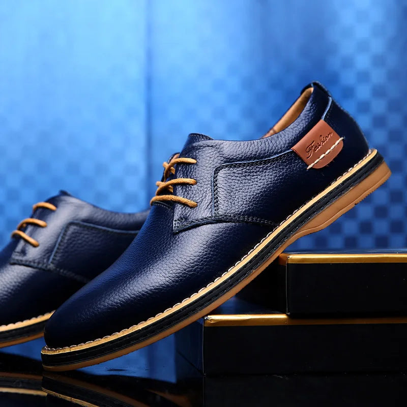 Chaussures en cuir véritable pour hommes