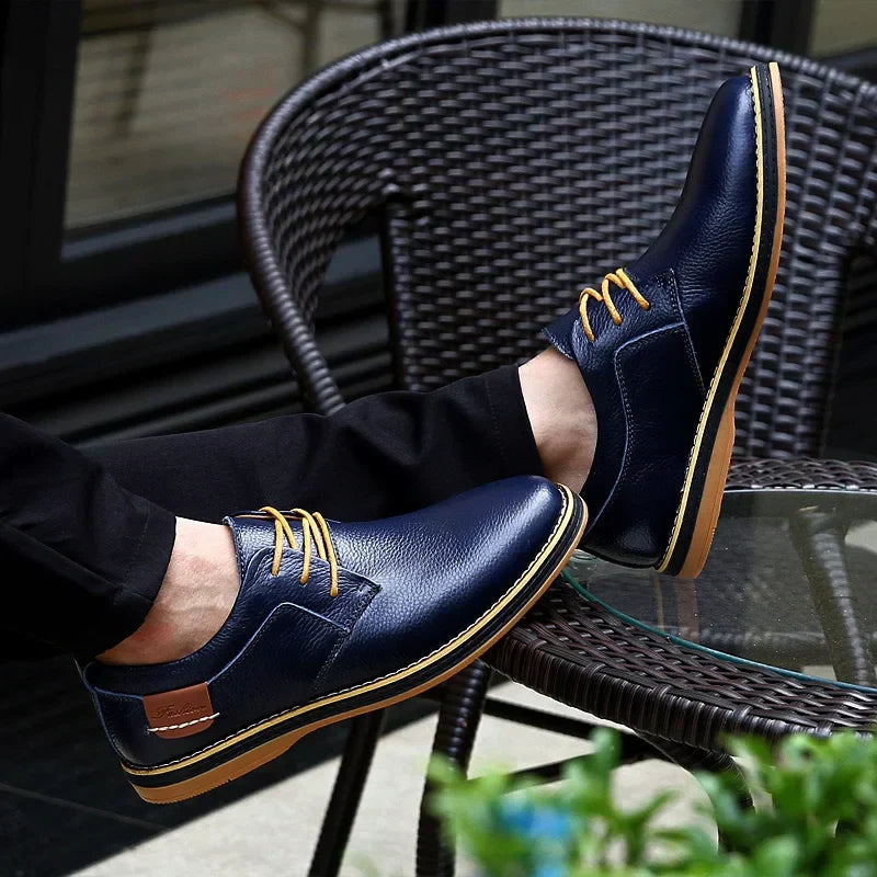 Chaussures en cuir véritable pour hommes