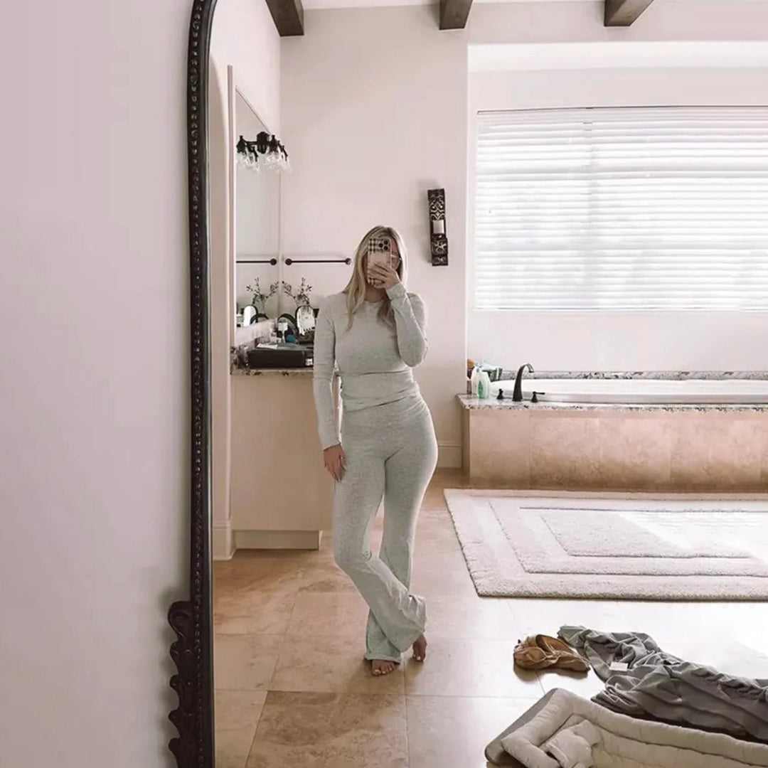 Sophie | Ensemble Lounge avec Tissu Stretch Confortable et Détails Ruchés pour Femmes