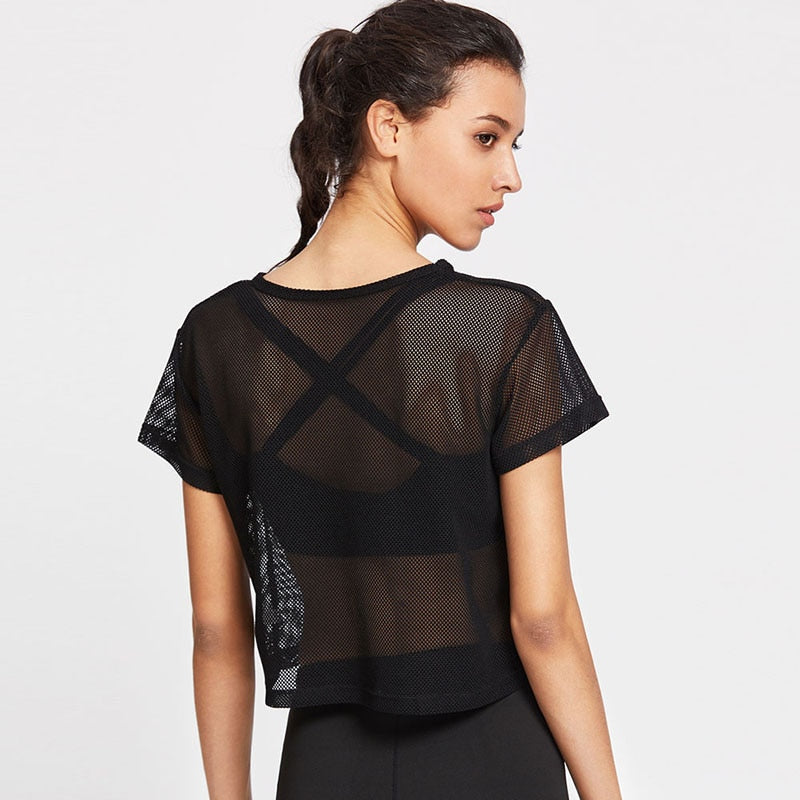 Ariana | Blouse sportive avec Tissu Mesh Respirant pour Femmes