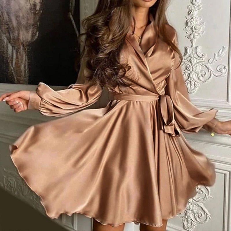 Bellevo | Robe en satin chic pour toutes vos occasions festives