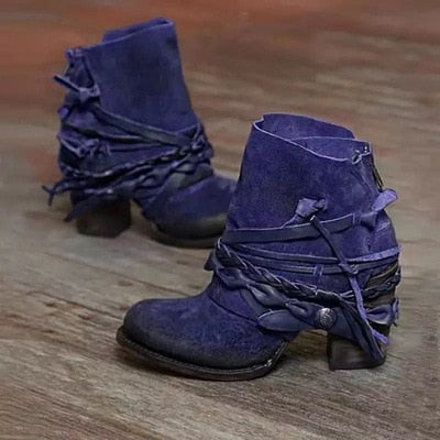 Retrisha - Bottes à boucles élégantes pour femmes
