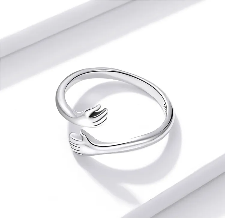 Câlin | Bague en Argent Sterling avec Design Élégant pour Tous