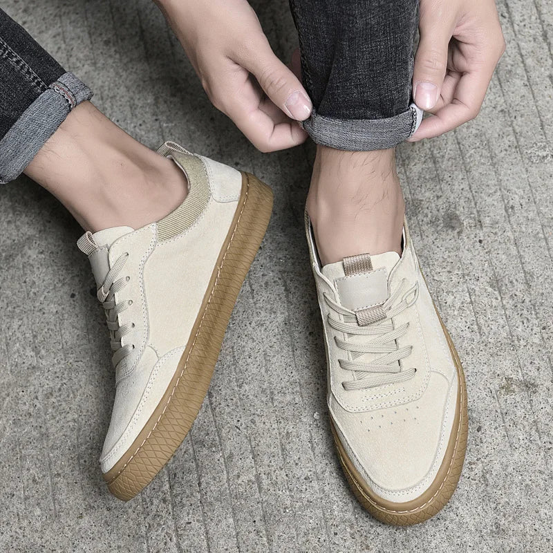 Luca | Baskets en Daim avec Semelle Antidérapante et Style Décontracté pour Hommes