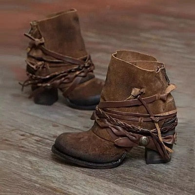 Retrisha - Bottes à boucles élégantes pour femmes